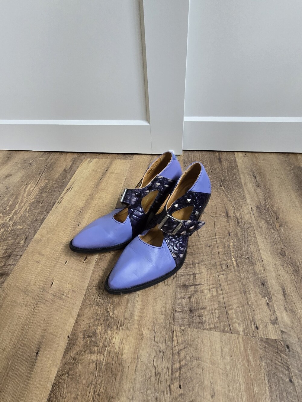 John Fluevog Entrance Room 213 Pumps Shoes Blue Size 8.5